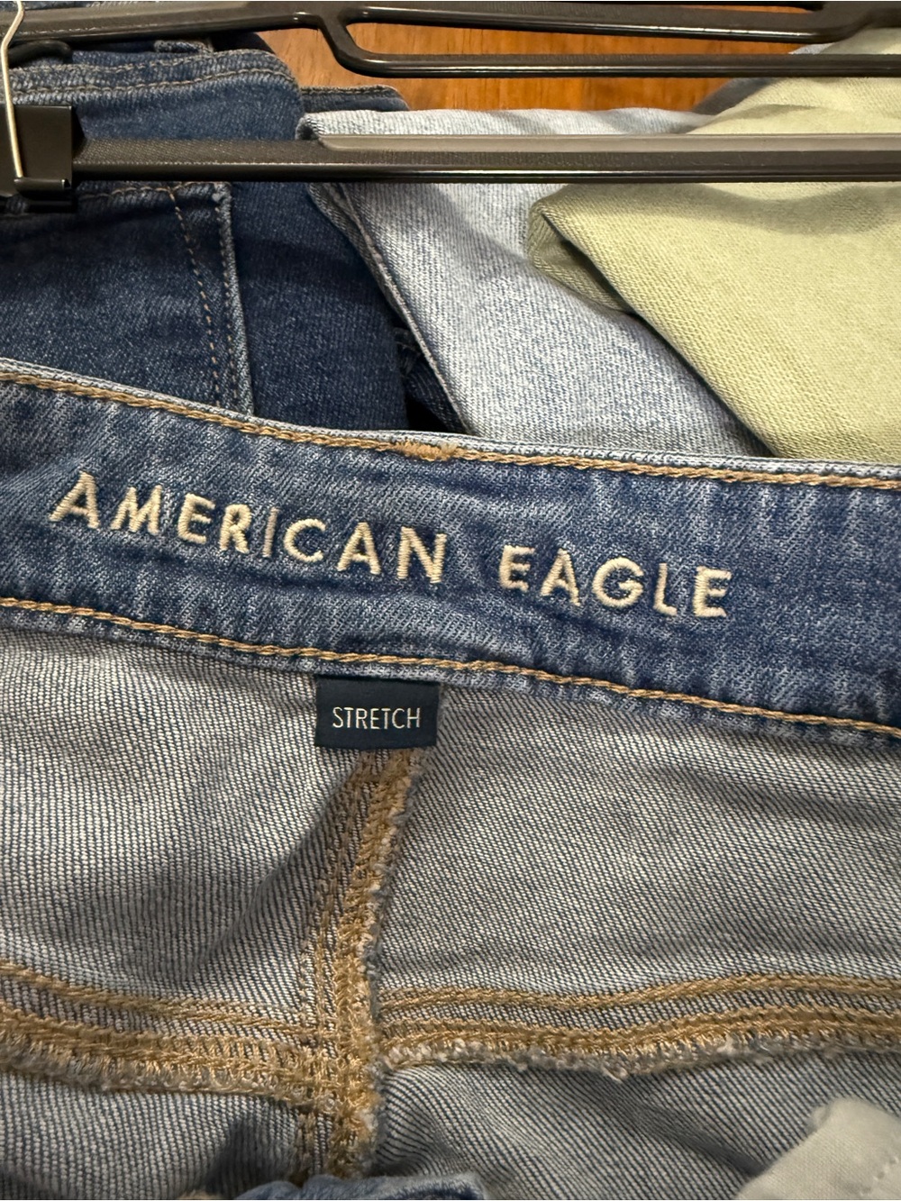 American Eagle Outfitters Light Blue Wide-Leg Jeans - Picture 3 of 5